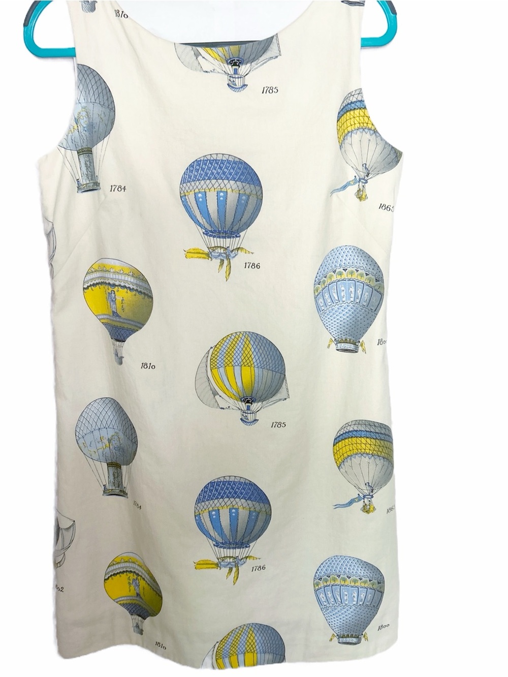 Vintage Steven Stolman Novelty Hot Air Balloon Shift Dress SZ 12